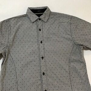 Marc Ecko Men's Grey Subtle Pattern Button-Down Shirt